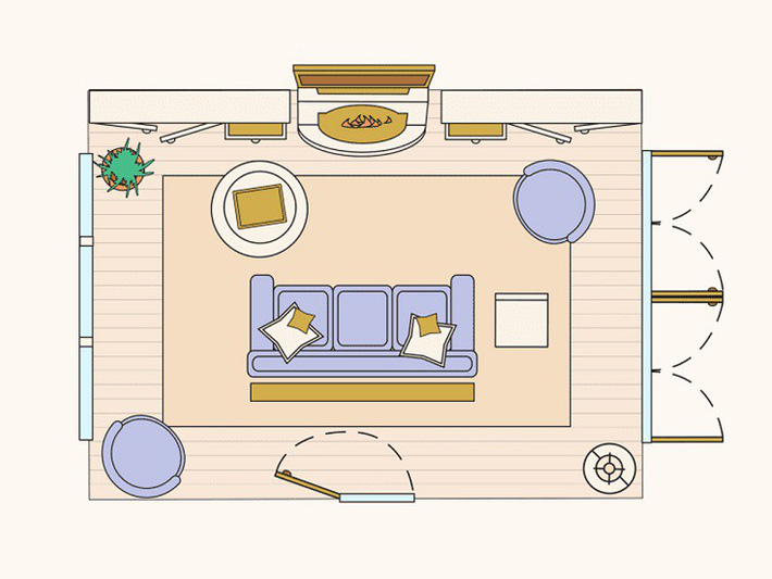 Description: Có 10 bản vẽ thiết kế phòng khách cực tỉ mỉ này thì bạn còn lo gì việc trăn trở xem bố trí phòng khách thế nào cho hợp lý - Ảnh 3.