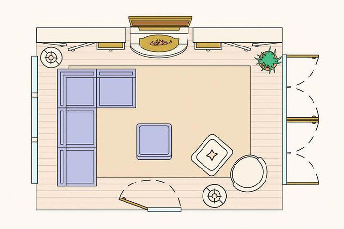 Description: Có 10 bản vẽ thiết kế phòng khách cực tỉ mỉ này thì bạn còn lo gì việc trăn trở xem bố trí phòng khách thế nào cho hợp lý - Ảnh 4.